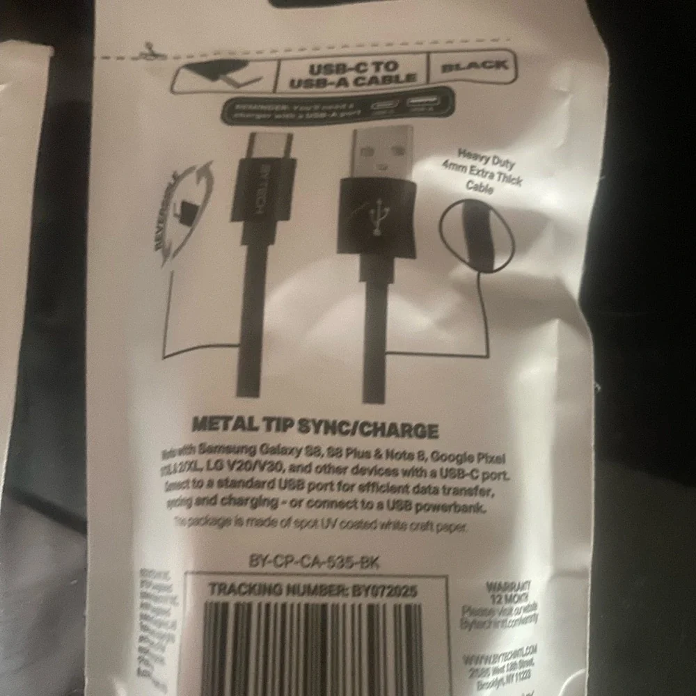 Heavy Duty USB-C Cable - Black